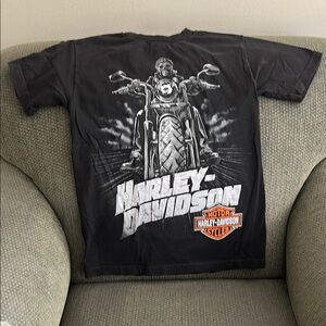Harley-Davidson Adult Black Short Sleeve Tee
